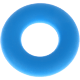 Koraliki z motywem – silikonowe kółeczka : błękitny