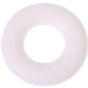 Kraal met motief – mini-ringen uit silicone : wit