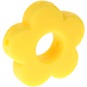 Silikon-Motivperle – Blume : gelb