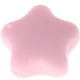 Silikon-Motivperle – Mini-Stern : rosa