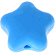 Silikon-Motivperle – Mini-Stern : skyblau
