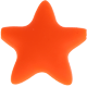 Silikon-Motivperle – Sterne : orange