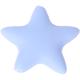 Silikon-Motivperle – Sterne : pastellblau