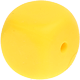 Kraal met motief – kubussen uit silicone : geel