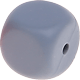 Perlina sagomata – cubi in silicone : grigio