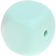 Perlina sagomata – cubi in silicone : menta