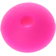 Silikonowe kółeczka z oczkiem 10mm : ciemno różowy