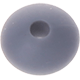 Schijfkralen uit silicone 10mm : grijs