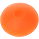 Contas achatadas de silicone 10mm : laranja