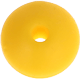 Contas achatadas de silicone 12mm : amarelo