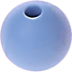 perles de silicone, 10 mm : bleu bébé