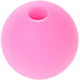 Contas de silicone 10mm : bebê rosa
