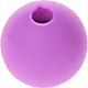 perles de silicone, 10 mm : bleu violet