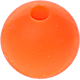 Silikonowe koraliki 10mm : pomarańczowy