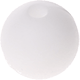 perles de silicone, 10 mm : blanc