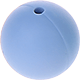 Silikonperlen, 15 mm : babyblau