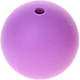 perles de silicone, 15 mm : bleu violet