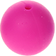 Kralen uit silicone 15mm : donker roze