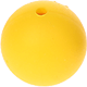 Silikonperlen, 15 mm : gelb