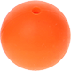 Silicone beads, 15 mm : orange