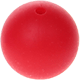 Silikonové korálky 15 mm : červená