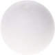 Silikonperlen, 15 mm : weiß