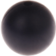 Silikonperlen, 9 mm : schwarz