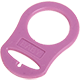 Pacifier adapter rings : pastel pink