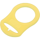 Прозрачные силиконовые кольца на выбор : желтый