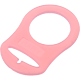 Transparent pacifier adapter rings of your choice : Bright pink