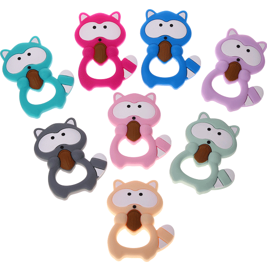 Silicone bitring – racoon