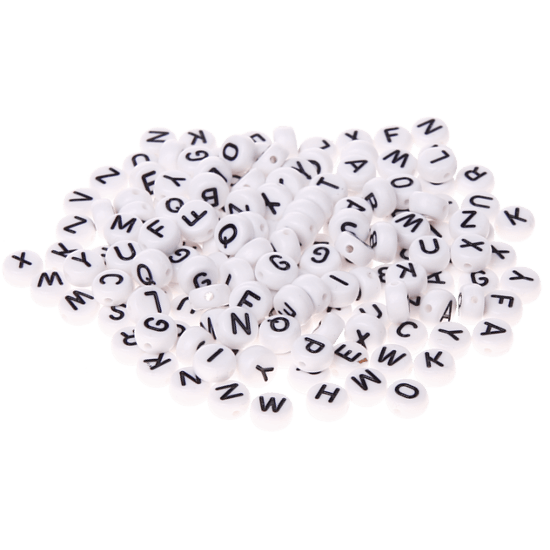 300 Perline in plastica con lettere a scelta