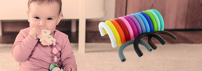 Разноцветные полукольца из силикона для изготовления колец для захвата