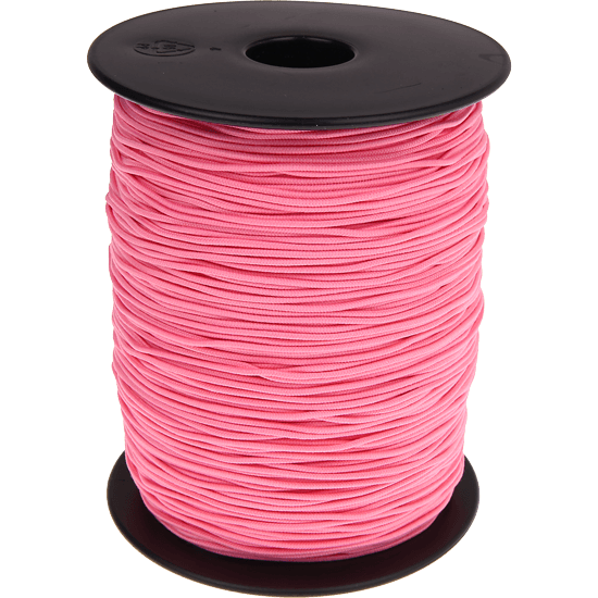 250 m Cordón elástico 1,5 mm rosado
