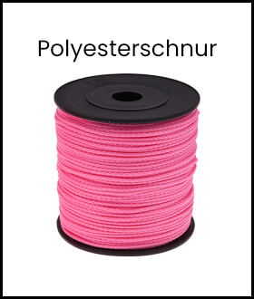 PP-polyesterové šňůry světle růžové