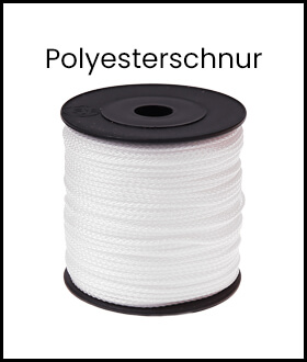 polyester cord, white