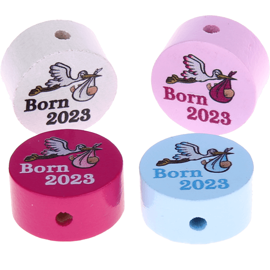 motif bead – "born 2023"