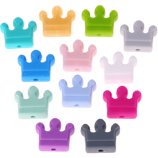 silicone motif bead – crown