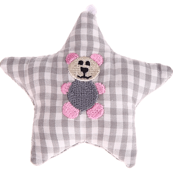 Звезда из ткани серая – Медведь
